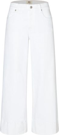 Mac Jeans Womens Nevada Vintage Superwide Jeans In White Denim