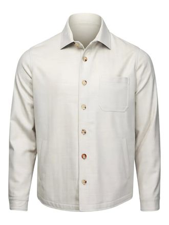 Maurizio Baldassari buttoned chest-pocket shirt - Neutrals