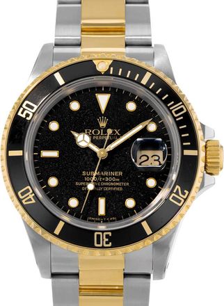 Rolex Pre-owned Rolex Submariner Date Automatic Chronometer Black Dial Mens Watch 16803 BKSO