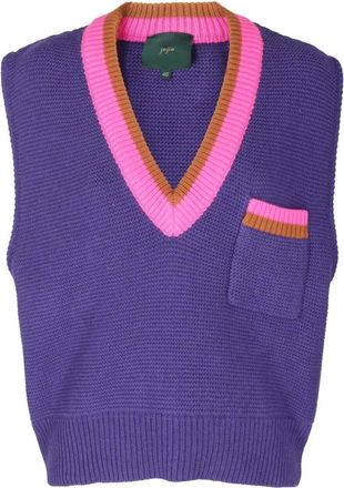 JEJIA Schattige Baby Cami voor College - Dames - V-hals truien - Paars - XS - Truien & Vesten