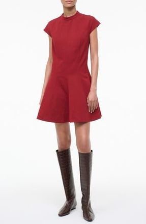 Staud Ellie Drop Waist Dress in Pomegranate at Nordstrom Rack, Size X-Small