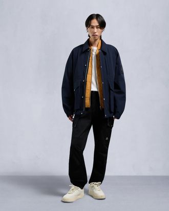 Moose Knuckles Mens Walker 3 - In - 1 Jacket - Navy / Butterscotch