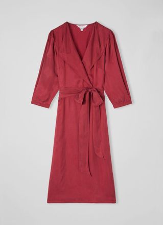 L.k. Bennett Womens Iris Dress, Burgundy - Red - Size 10 UK