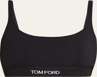 Tom Ford Logo Band Jersey Bralette