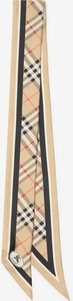 Burberry Skinny Check Silk Scarf