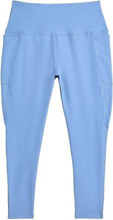 Beyond Yoga Plus Size Spacedye Out Of Pocket High Waisted Midi Leggings Womens Casual Pants Wild Flower Blue Heather : 2X (US Womens 22-24) 25