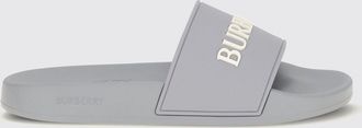 Burberry Ciabatte slide in gomma con logo lettering a contrasto