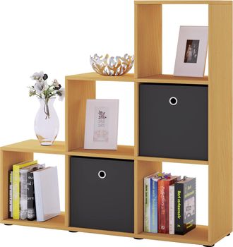 ebuy24 Ebuy24 - Estante De Madera Vcm De Pie Estante De Ahorro De Espacio Dimensiones: Al. 105 X An. 108 X T. 29 Cm Estante Elegante De Pie Estante De Almace