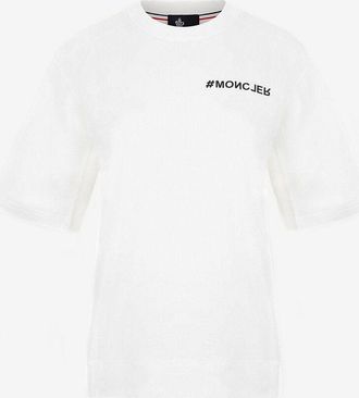 Moncler L&auml;ssiges T-Shirt mit Print MONCLER