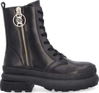Liu Jo Black Amy 11 Leather Platform Boots