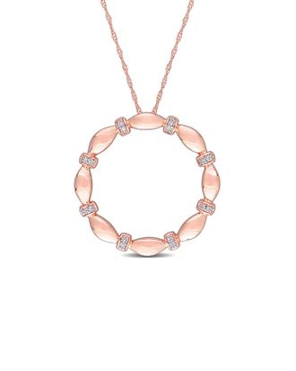 Rina Limor 10K Rose Gold 0.08 ct. tw. Diamond Necklace
