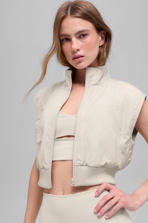 Alo | In Motion Vest in Bone Beige, Size: Large