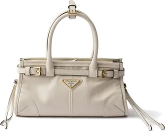 Prada Mini Bonnie Leather Tote Bag