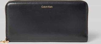 Calvin Klein Portemonnaie mit Logo-Print Modell Aroun in Black, Größe 1