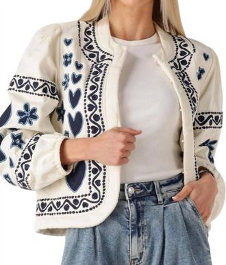 Fab By Fabienne Chapot Heart Quilted Padded Jacket In White