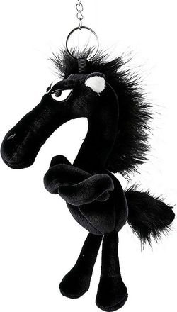 Generic Horse Keychain, 20cm Horses Stuffed Animal Keychain, Cute Plush Horse with Crossed Arms, Year Of The Horse Purse Charm For Backpack Handbag