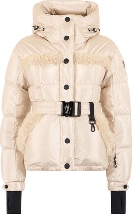 Moncler Beige Solid Hood Jacket