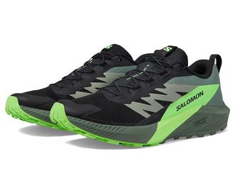 Salomon Sense Ride 5 Mens Shoes Black/Laurel Wreath/Green Gecko : 12.5 D - Medium, Synthetic/Textile