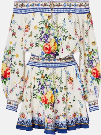 Camilla Abito corto Tiles Darls in seta