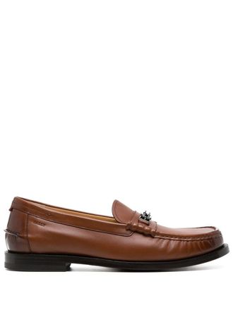 Bally Mocassini con logo - Marrone