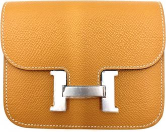 Herm&egrave;s Brown Epsom Leather Wallet (Bi-Fold) (Pre-Owned)