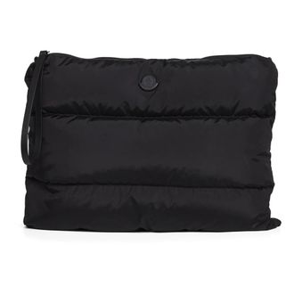 Moncler Caradoc Laptop Case - male - Moncler - Clutches - Black - ONE SIZE - Bags