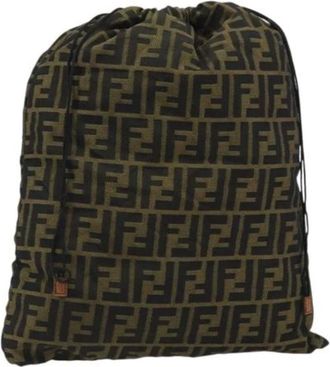 Fendi Pre-owned Bags, female, Brown, Size: ONE SIZE Pre-owned Canvas Bag