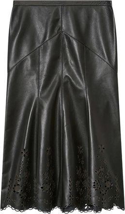 Isabel Marant NISIA midi-rok met uitgesneden details - Zwart