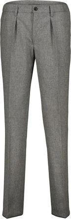 Profuomo Flanellen Chino - Heren - Nette broeken - Grijs - 2XL - Wol - Broeken