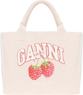 Ganni Tassen, Dames, Wit, ONE Size, Tote Bag