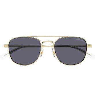 Montblanc Sunglasses Mb0363 S 004 Gold/Blue Men