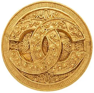 Chanel Cc Medallion Brooch (Authentic Pre-Loved)