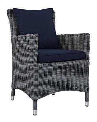 ModWay Discontinued Modway Summon Dining Outdoor Patio Wicker Rattan Sunbrella Armchair