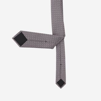 Gucci GG Cross Jacquard Silk Necktie - Gray