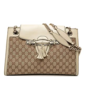 Gucci Pre-owned Gucci Large GG Canvas Emily Shoulder Bag Ladies U5A03AIY8HAUFSFR