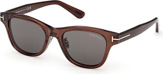 Tom Ford Smoke Square Unisex Sunglasses FT1353-D 50A 52