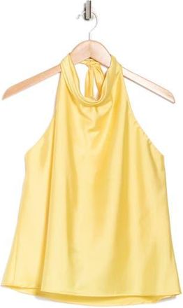 Renee C Satin Halter Top in Butter at Nordstrom Rack, Size 3X