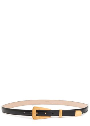 Khaite Lucca Leather Belt - Black - 90 (UK 14 / XL)
