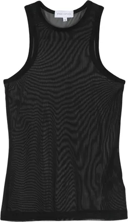 Ioana Ciolacu sheer tank top - women - Elastane/Polyester - S - Black
