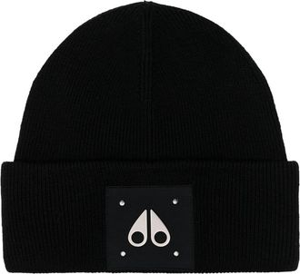 Moose Knuckles Logo-patch Wool Beanie