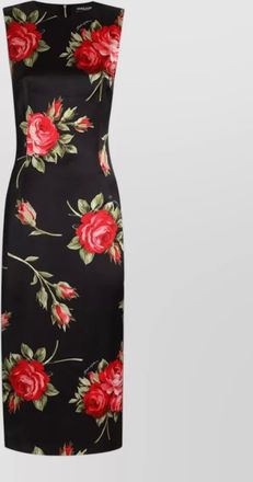 Dolce & Gabbana floral-print sleeveless midi dress