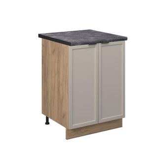 Vicco Armario Bajo De Cocina Fame-line, Grisbeige, 60 Cm, Et Antracita