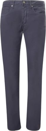 Incotex Chino con applicazione - Blu