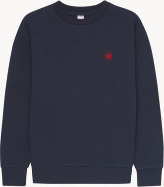 Boast Fleece Crewneck in Navy at Nordstrom, Size Xx-Large
