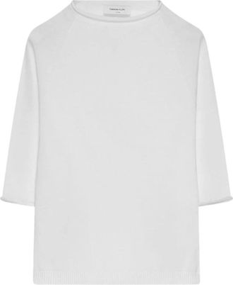 Fabiana Filippi Sweater Mad 273W025H30 21 - Dames - Blouses - Wit - L - Katoen - Overhemden