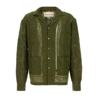 Baziszt Camisa de encaje La 84Sh - Shirts - Hombre - Verde - L