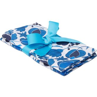 La DoubleJ Large Napkins Set Of 2 in Wildbird Small Blue at Nordstrom