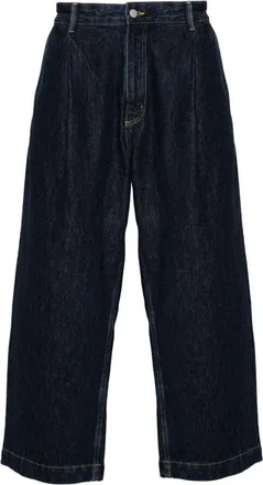 STUDIO NICHOLSON pleated jeans - men - Cotton - M - Blue