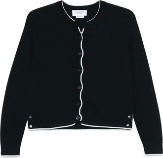 Thom Browne Cardigan con dettaglio a 4 righe - Blu