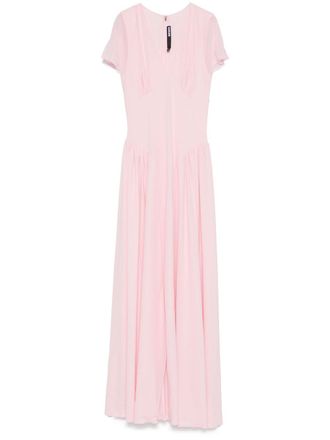 Rotate V-neck maxi dress - women - Recycled Polyester - 36 - 1011 FAIRY TALE